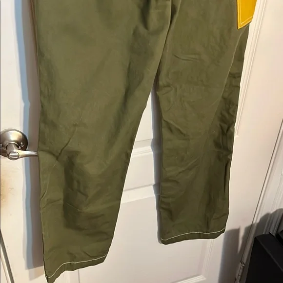 BDG High Rise Color-Block Jeans Green Yellow - Picture 5 of 5